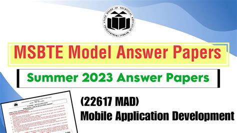 msbte model answer paper 22617